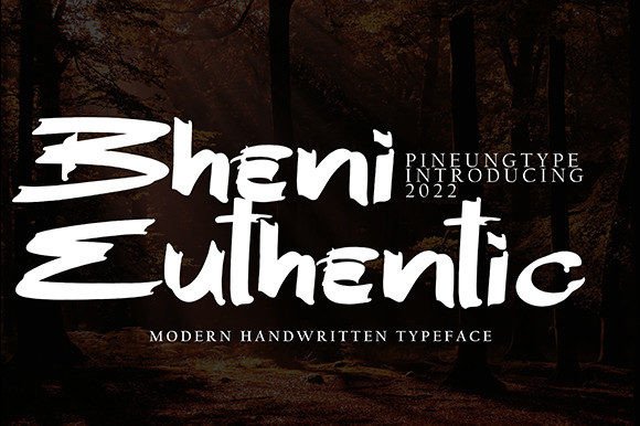 Bheni Euthentic: Your Go-To Bold Handwritten Font