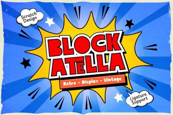 Block Atella: The Retro Typeface with a Modern Twist