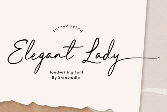 Elegant Lady: A Script Font for Wedding Beauty