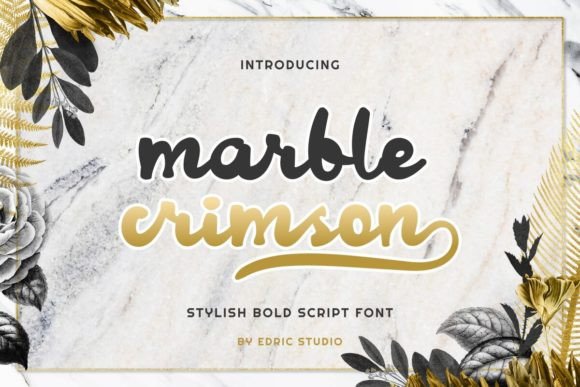 Marble Crimson: A Font with Bold Character