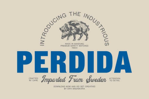 Perdida: A Bold Display Font for Impactful Design