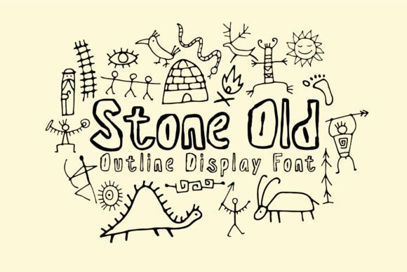Stone Old Font: Ancient Carvings Meet Modern Design