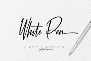 White Pen Script: A Font That Feels Like a Handwritten Note